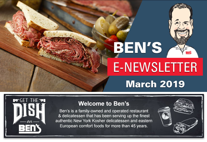 Welcome to Ben's Kosher Delicatessen Restaurant & Caterers